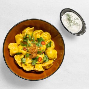 Wpt pemeně dýňové s krutím masem a tandoori masala kořením